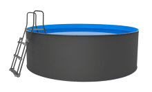 Santorini stålpool Ø350 cm - Swim & Fun